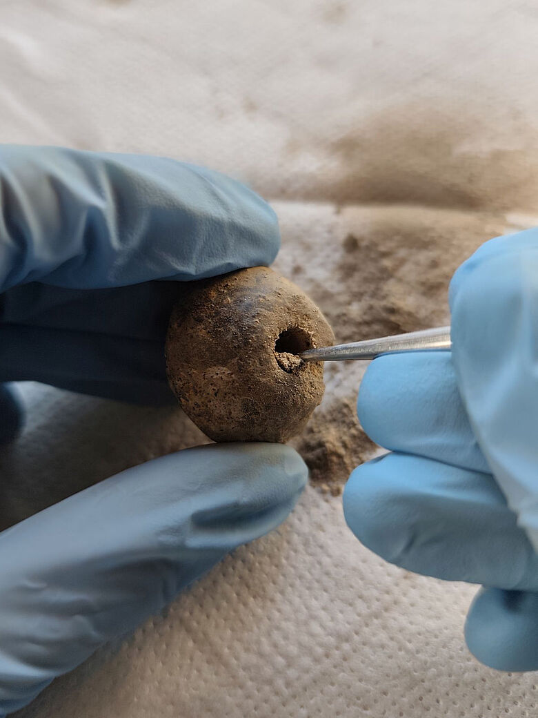 Reinigung eines Spinnwirtels