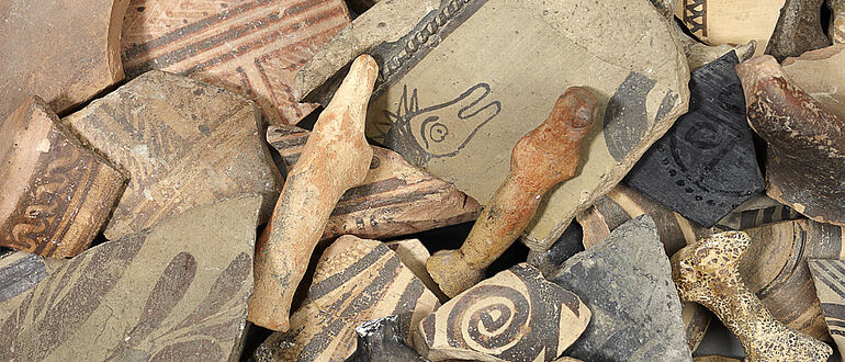 Rückgewonnene Objekte aus den Altbestand des Museums für Vor- und Frühgeschichte