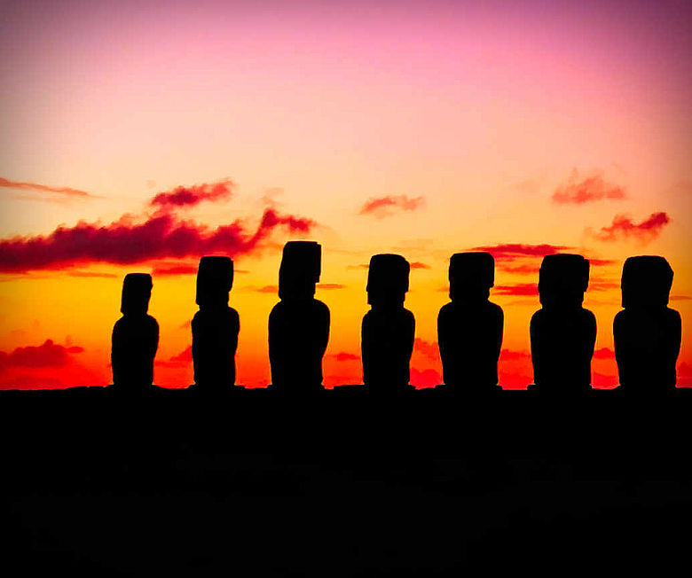 Moai auf der Osterinsel