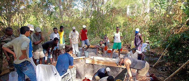 Ausgrabung Madagaskar
