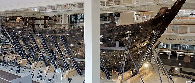 Bremer Kogge wird fotogrammetrisch vermessen