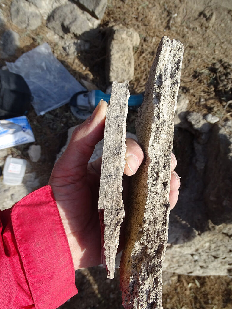 Karbonatproben aus Pompeji