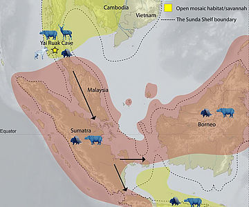 Karte: Savannenkorridor Südostasien