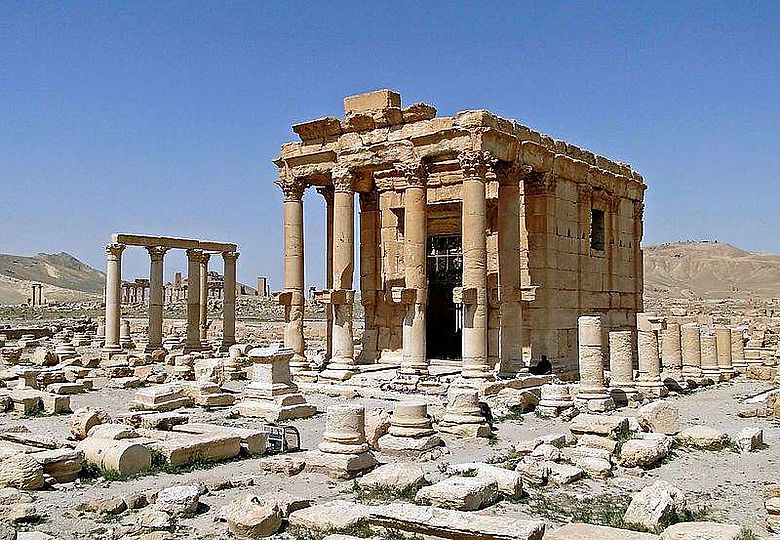 Der Baal-Shamin-Tempel von Palmyra im Jahr 2010
