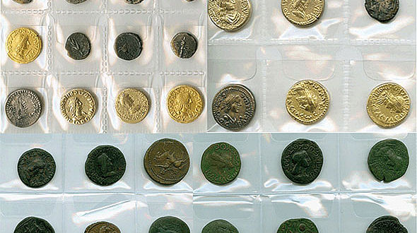 Sichergestellte antike Münzen