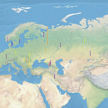 Karte der Probennahmestellen Karte der Probennahmestellen
