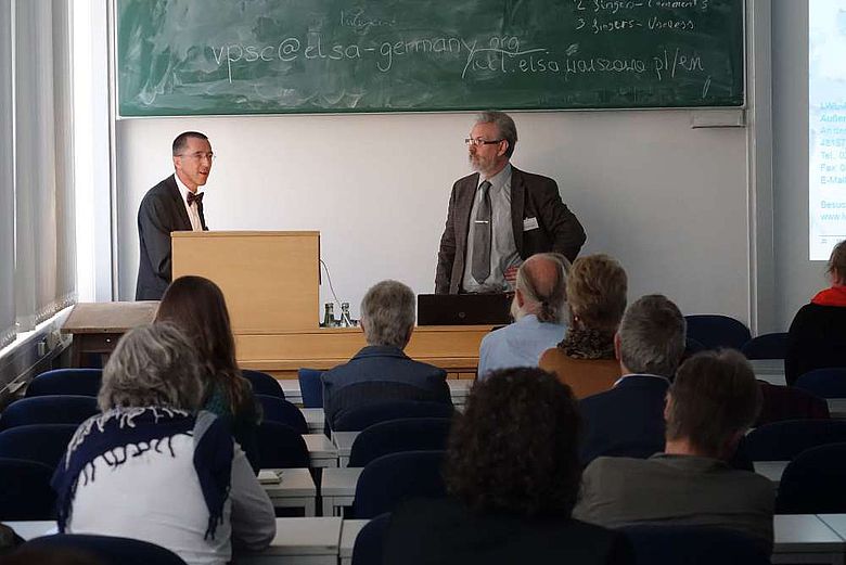 Prof. Dr. Rind und Dr. Bernhard Stapel