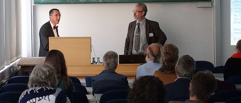 Prof. Dr. Rind und Dr. Bernhard Stapel