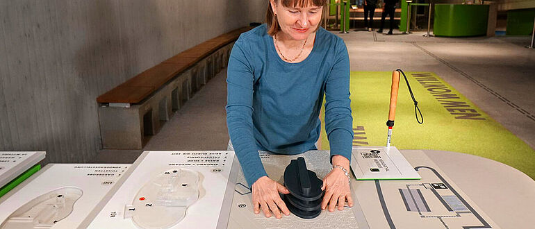 Tastmodell des Neanderthal Museums