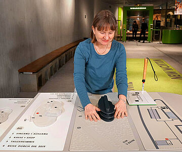 Tastmodell des Neanderthal Museums