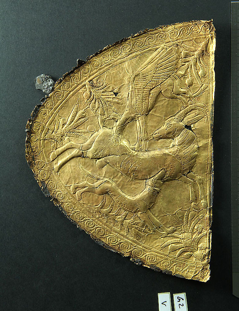 Verziertes Goldblech aus Tutanchamuns Grab