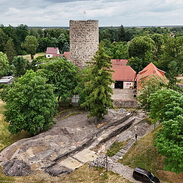 Ausgrabung Burg Loburg (Drohnenaufnahme) Ausgrabung Burg Loburg (Drohnenaufnahme)