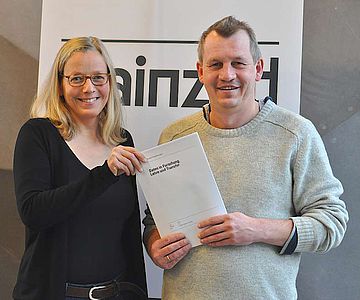Kai-Christian Bruhn und Anne Klammt vom Mainzer Zentrum für Digitalität in den Geistes- und Kulturwissenschaften