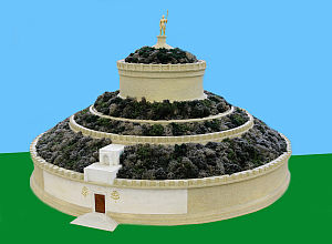 Modell des Augustus-Mausoleums