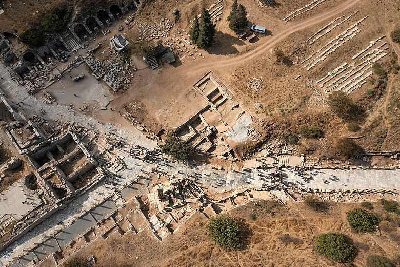 Grabungsareal Ephesos (Drohnenfoto)