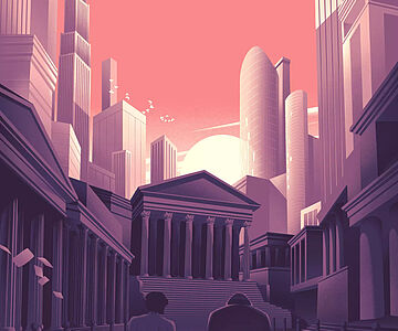 Monumentale Gebäude (Illustration)