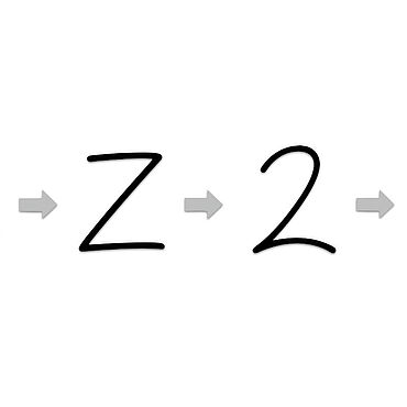 Illustration zur Entwicklung der Schreibweise der Zahl "2". Bild: Christian Casey