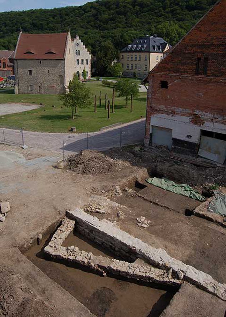 Relikte von Wirtschaftsbauten im Kloster Schulpforta