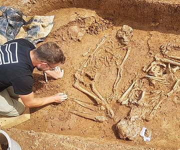 Schnurkeramische Mehrfachbestattung