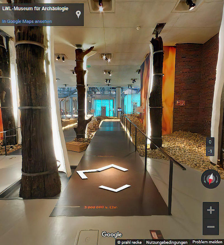 3D-Rundgang durch das LWL-Archäologiemuseum in Herne