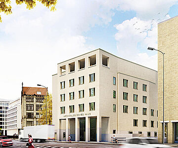 Visualisierung/Collage PETRI Berlin und Nachbarbebauung