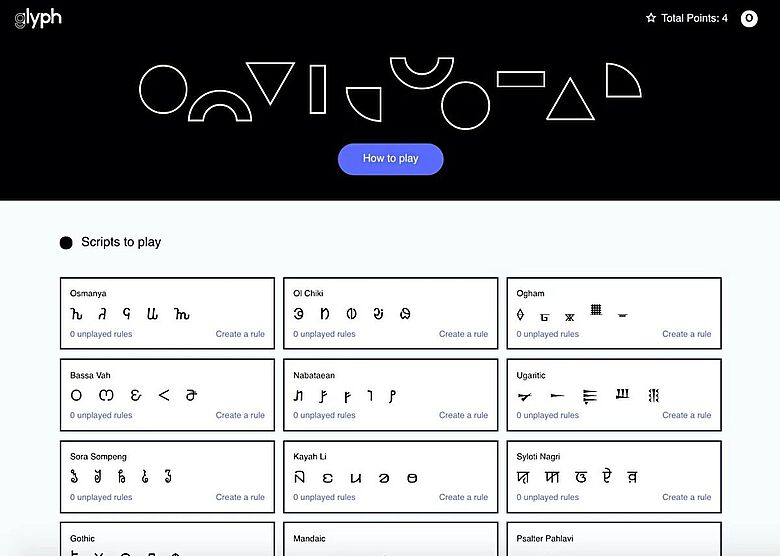 Buginesisch, Phönizisch oder Ogham: Mithilfe des Onlinespiels "Glyph" wollen Forschende des Max-Planck-Instituts für Menschheitsgeschichte Ordnung in die Vielfalt der Schriftsysteme bringen