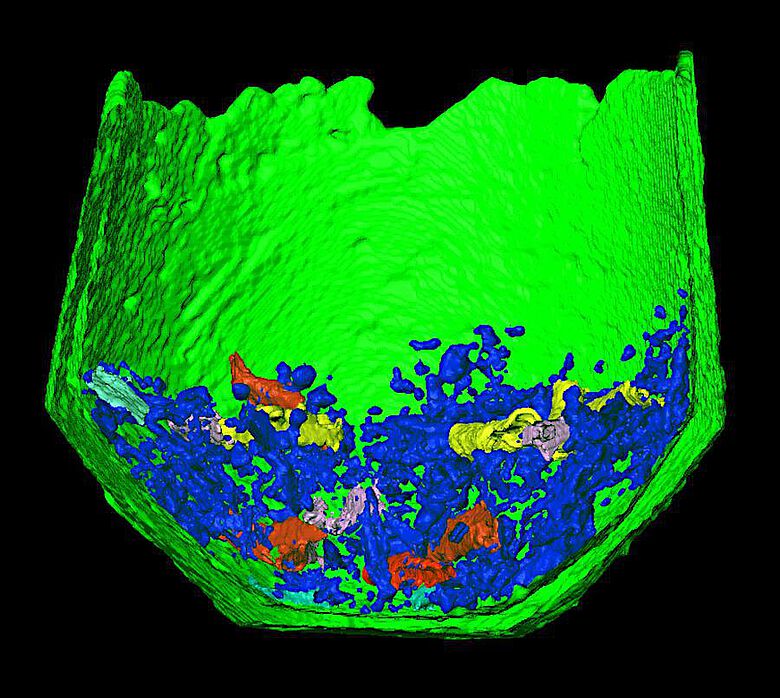3D-Rekonstruktion einer spätbronzezeitlichen Urne anhand von CT-Aufnahmen