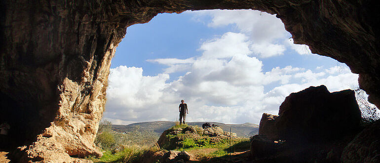 Eingang der Shukbah-Höhle