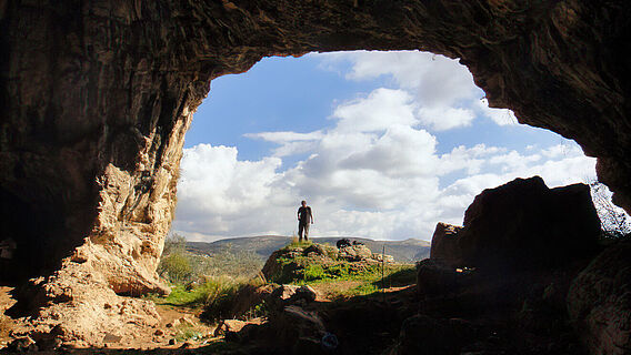 Eingang der Shukbah-Höhle