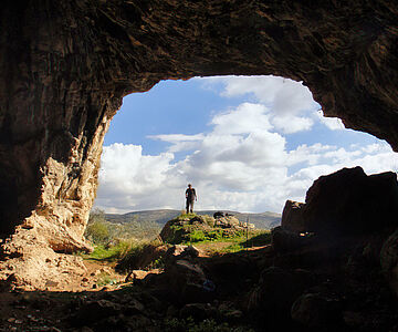 Eingang der Shukbah-Höhle