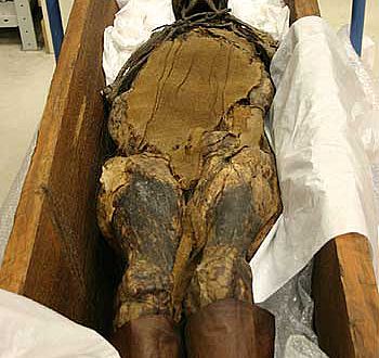 Die knapp 1.000 Jahre alte 'Frau von Peiting'. (Foto: LWL)