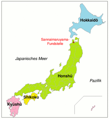 Abb. 1| Karte Japans. Farben und Beschriftungen: M. Furusaki, Konturen: http://www.craftmap.box-i.net Abb. 1| Karte Japans. Farben und Beschriftungen: M. Furusaki, Konturen: http://www.craftmap.box-i.net