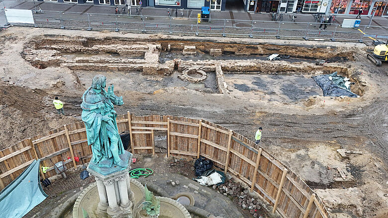 Ausgrabungsfläche am Hagenmarkt