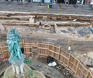Ausgrabungsfläche am Hagenmarkt