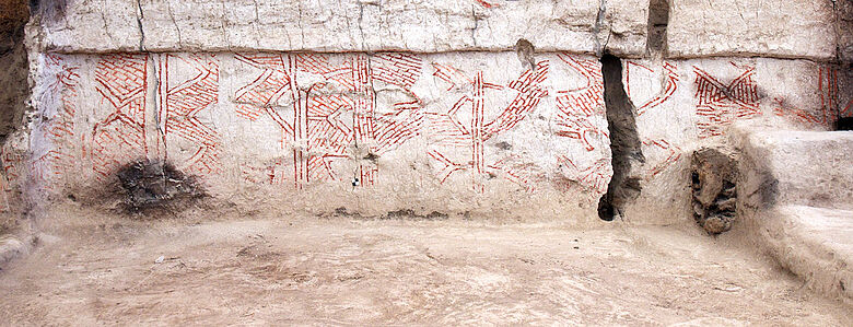 Wandmalerei in Çatalhöyük
