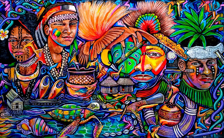 Illustration des Papua-Neuguineanischen Künstlers Arison Kul