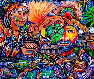 Illustration des Papua-Neuguineanischen Künstlers Arison Kul