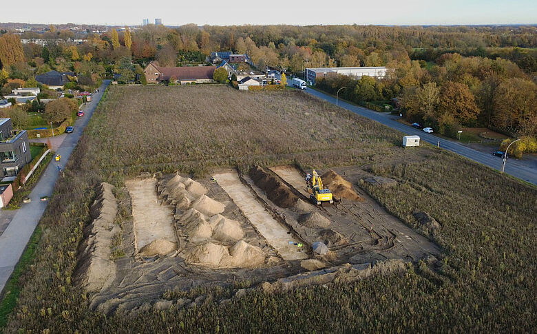 Ausgrabungsfläche im November 2025 Ausgrabungsfläche im November 2025