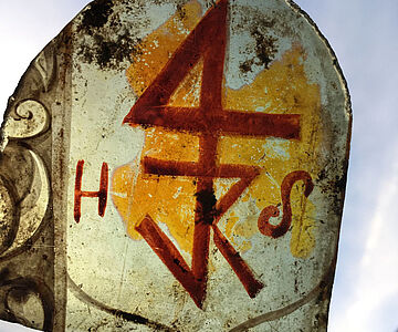 Bemaltes Glas aus Sendenhorst