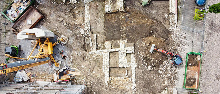 Grabungsgelände Luftbild