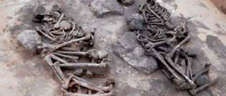 Mehrfachbestattung der Aunjetitzer Kultur