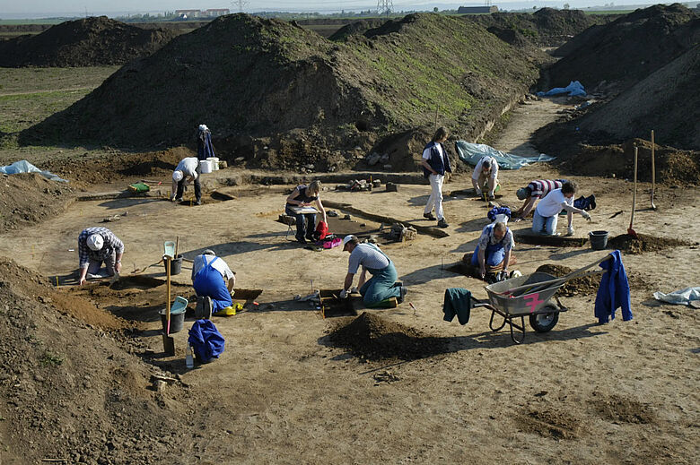 Ausgrabungen bei Esperstedt (Arbeitsfoto)