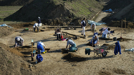 Ausgrabungen bei Esperstedt (Arbeitsfoto)