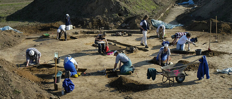 Ausgrabungen bei Esperstedt (Arbeitsfoto)