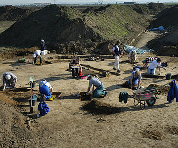 Ausgrabungen bei Esperstedt (Arbeitsfoto)