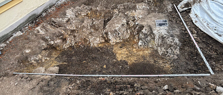 Bronzezeitliche Verfüllung der Felsspalten