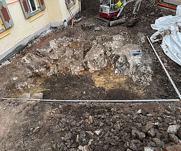 Bronzezeitliche Verfüllung der Felsspalten