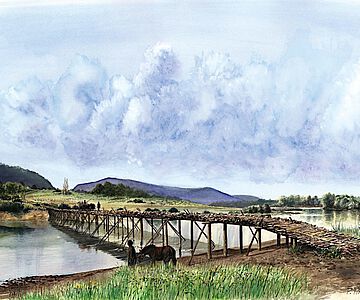 Rekonstruktion der Brücke von Cornaux/Les Sauges von P. Roeschli