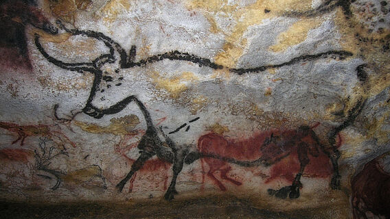 Auerochsendarstellung in der Höhle von Lascaux