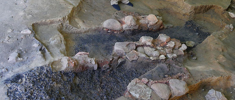 Frühmittelalterliche Glockengussgruben